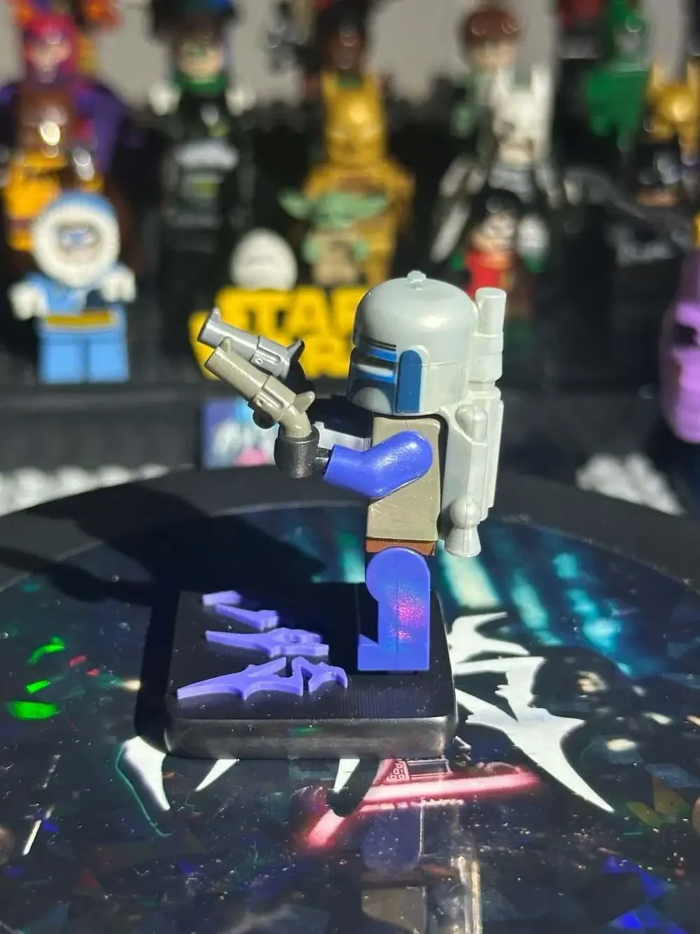 LEGO Star Wars Jango Fett Minifigure sw0053 Balaclava Head with Jetpack and Blas